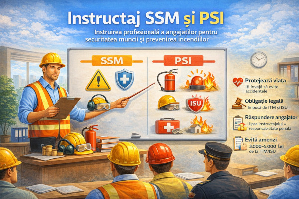 Instructaj SSM PSI angajați